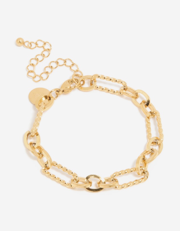 Lovisa - Waterproof Gold Plated Stainless Steel Multi-Link Chain Bracelet