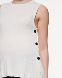 Soon Maternity - Collette Linen Knit Feeding Tank