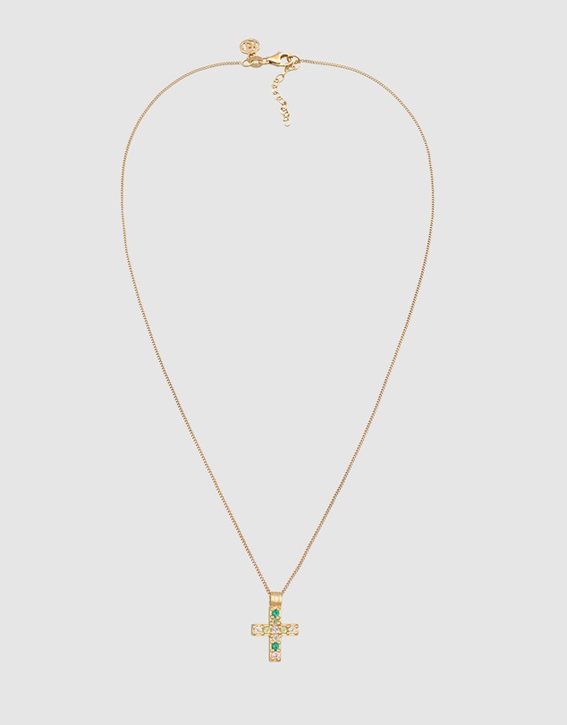 Haze & Glory - ICONIC EXCLUSIVE - Vivid Cross Pendant Necklace - Gold