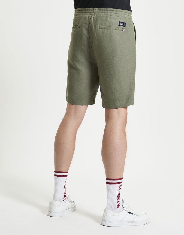 Ben Sherman - Linen Cotton Drawcord Short