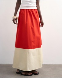 TOPSHOP - Maya Colour Block Skirt