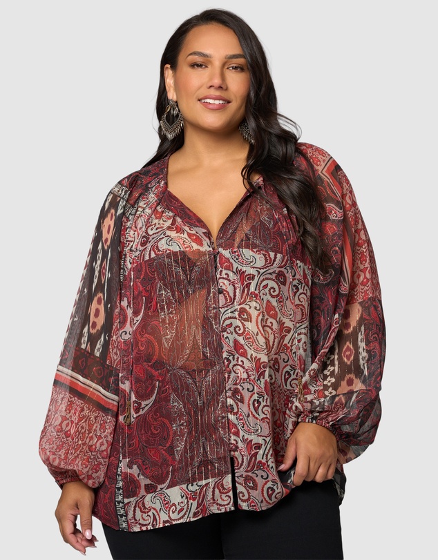 The Poetic Gypsy - Aurora Drift Blouse