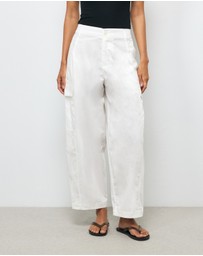 AERE - Organic Cotton Cargo Barrel Pants