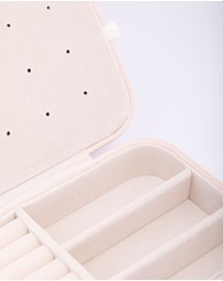 Lovisa - Blush Faux Leather Rectangular Jewellery Box