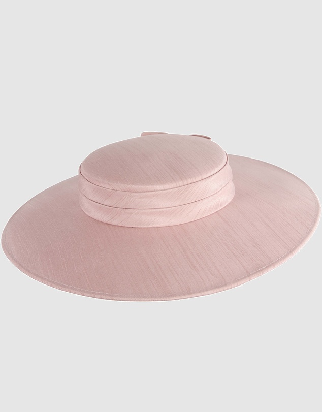 Max Alexander - Dusty Pink Wide Brim Boater Hat
