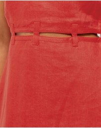 AERE - Noa Linen Mini Dress