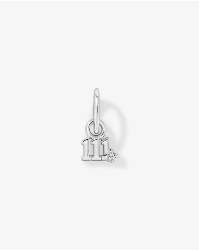 Michael Hill - 111 Angel Number Micro Pendant with Cubic Zirconia in Sterling Silver