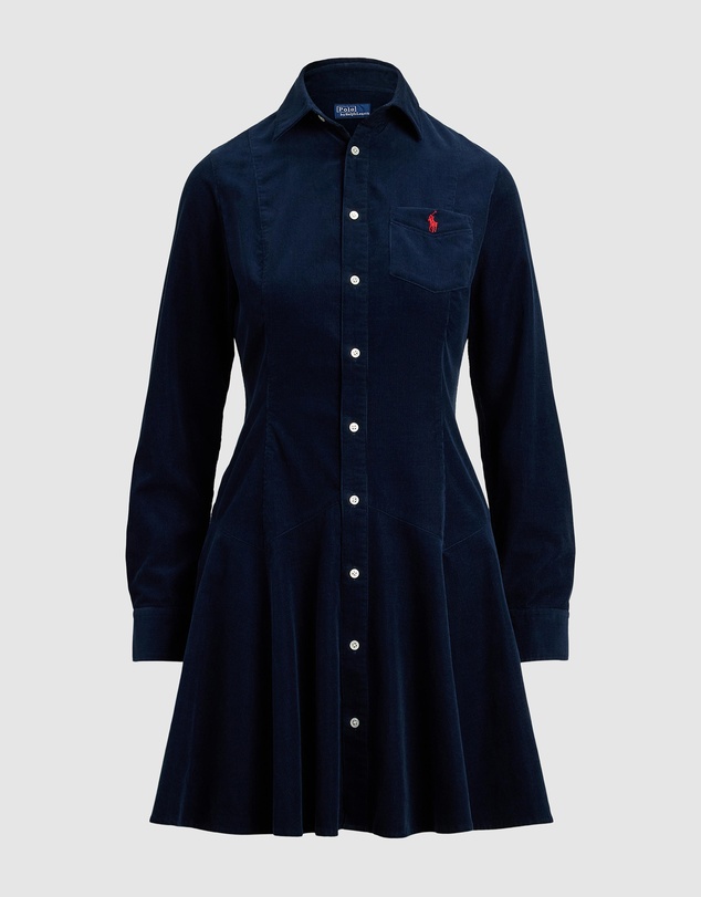 Polo Ralph Lauren - Cotton Corduroy A-Line Shirtdress