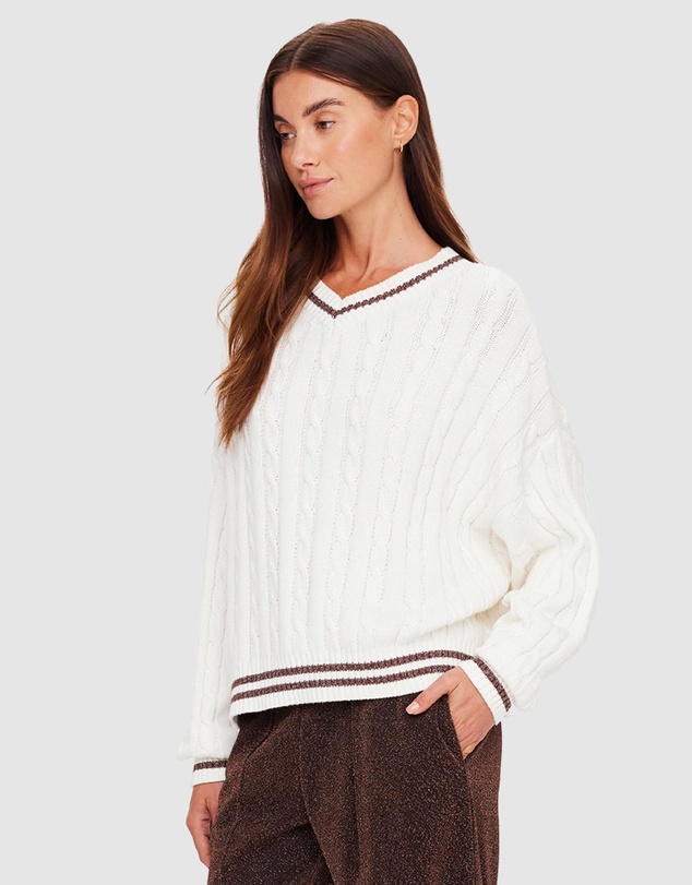 The Upside - Millie V Neck Knit Sweater