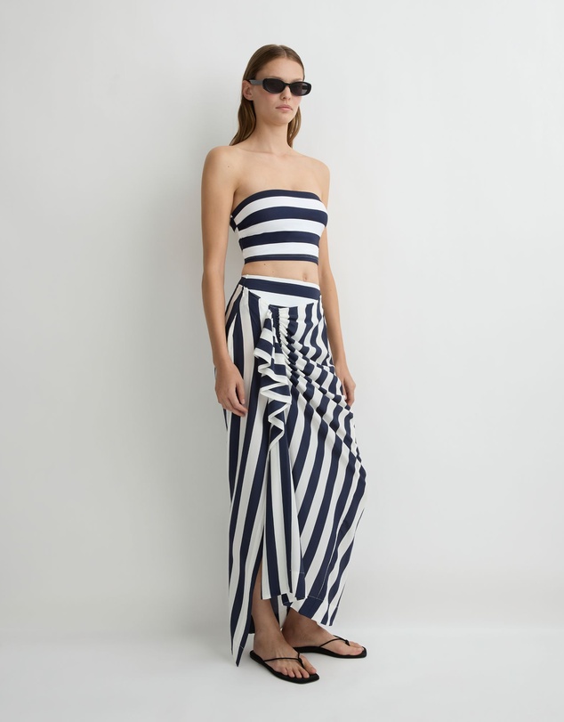 BONDI BORN - Orta Silk Draped Skirt