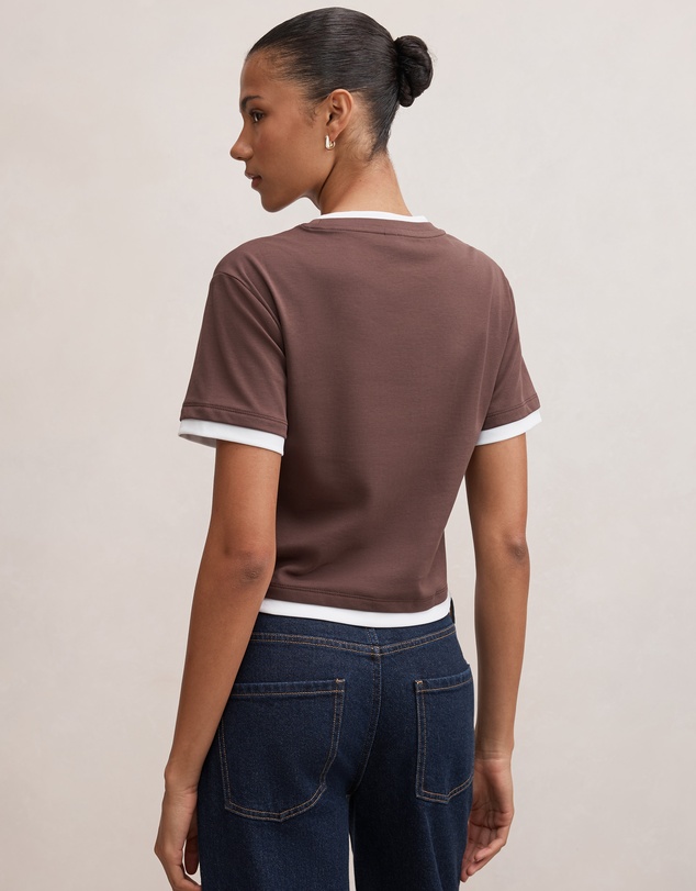 Forever New - Charlie Contrast Layered T-Shirt