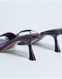 TOPSHOP - Ily Patent Heeled Mules