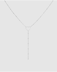 Elli Jewelry - Necklace Y-Chain Heart Balls in 925 Sterling Silver