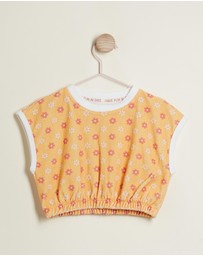 PLAY etc - Honeybee Terry Crop Top - Kids-Teens