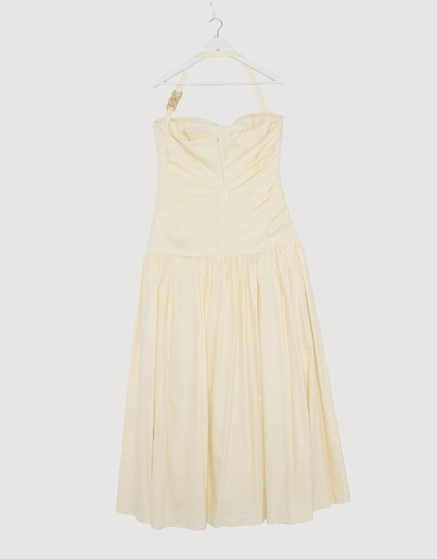 Revibe - Repaired Shona Joy Hadley Draped Halter Neck Maxi Dress - AU 16