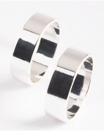 Lovisa - Silver Plated Double Cigar Band Ring