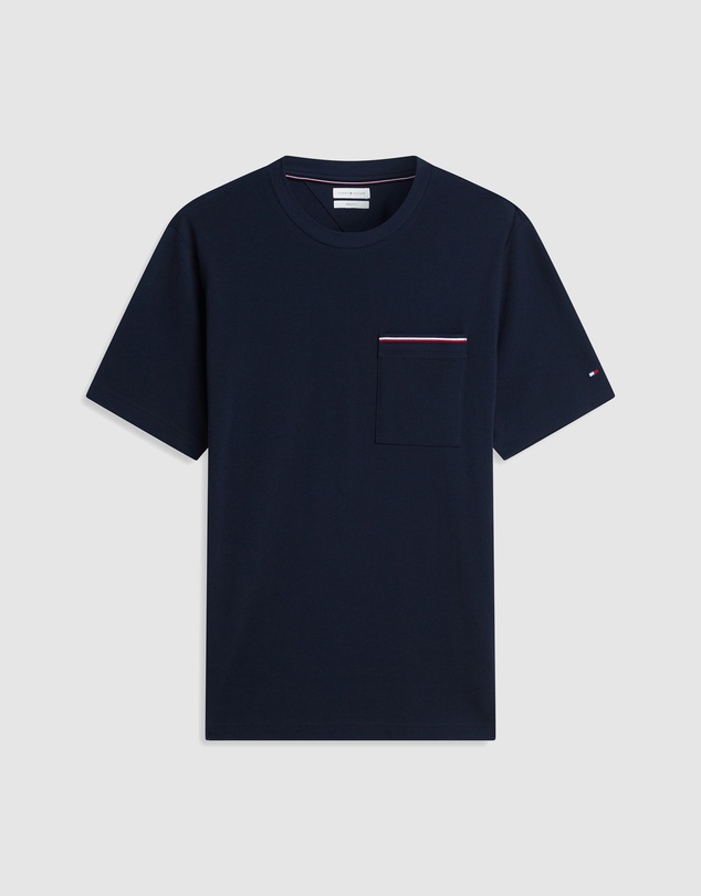 Tommy Hilfiger - Global Stripe Pocket Pique T-Shirt