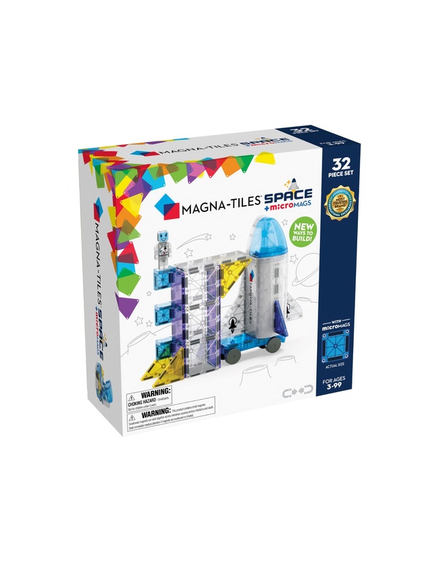 Magna-Tiles - MAGNA-TILES - Space + microMAGS - 32 Piece Set