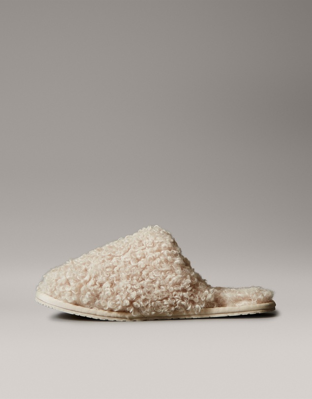 Calvin Klein - Faux Shearling Sherpa Slippers