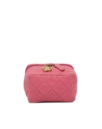 Pre-Loved by Azura Reborn - Pre-Loved chanel Mini Vanity Case Quilted Leather
