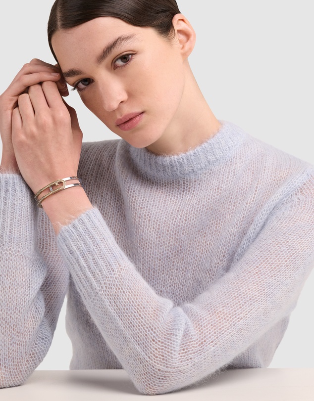 Furla - Furla Arch Essence Gold and Silver-Tone Crystal Bangle Bracelet