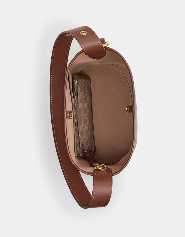 Coach - Coated Canvas Signature Bleecker Bucket Bag