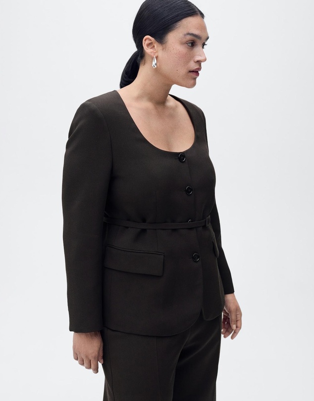 M.N.G - Sake Suit Jacket With Belt