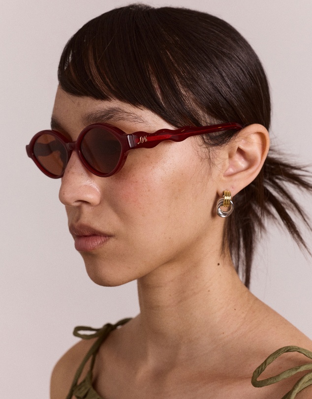 Damson Madder - Wavey Temple Sunglasses