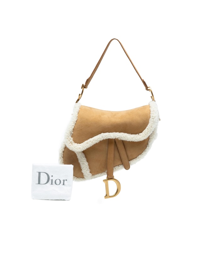 Pre-Loved by Azura Reborn - Pre-Loved Shearling Suede Saddle Bag