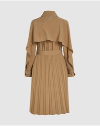 Karl Lagerfeld - Pleated Trench Coat