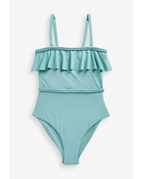 NEXT - Plaited Bandeau Tummy Control Swimsuit