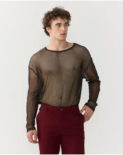 Justin Cassin - Troye Mesh Tee Top