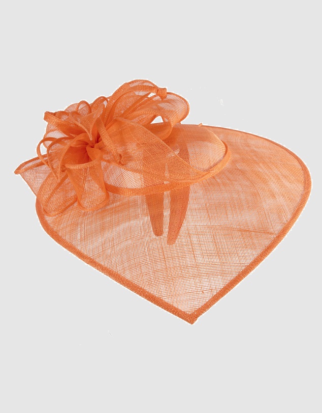 Max Alexander - Large Orange Sinamay Fascinator Hat