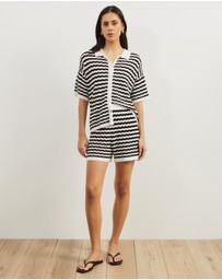 Atmos&Here - Bree Stripe Knit Top