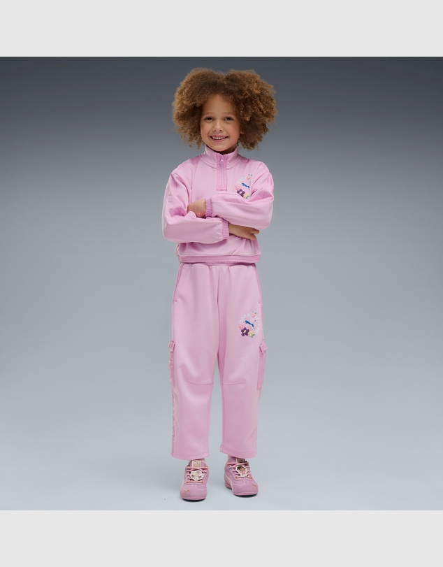 Puma - x DORA THE EXPLORER T7 Relaxed Half-Zip Crew Sweatshirt - Girls
