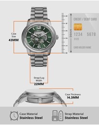 Fossil - Fossil Heritage Silver Tone Analogue Watch