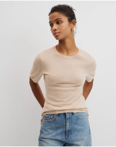 Country Road - Merino Short Sleeve Knit T-shirt