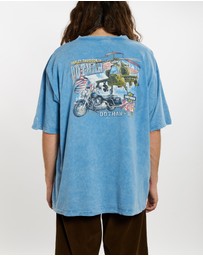 Vintage by The Real Deal - Pre Loved - Vintage Harley Davidson Acid Wash Tee