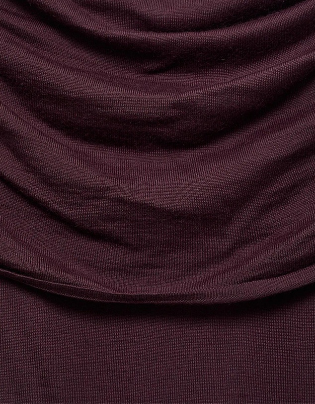 M.N.G - Fitted Sweater With Draped Neckline
