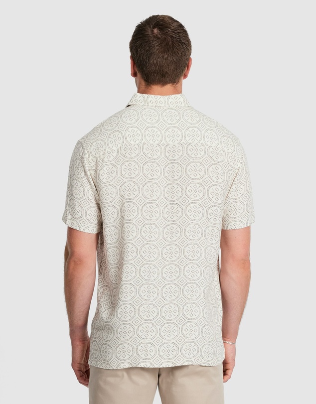 Tarocash - Bayan Textured Geo Shirt