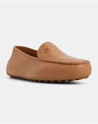 Sperry - Port Driver Leather Light Peanut- Women's