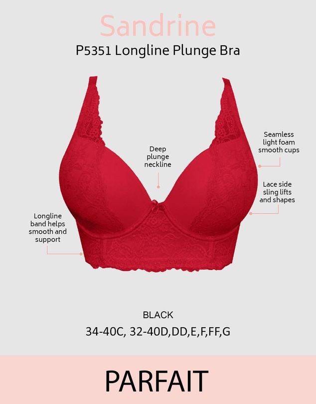 Parfait - Sandrine Underwired Longline Plunge Bra