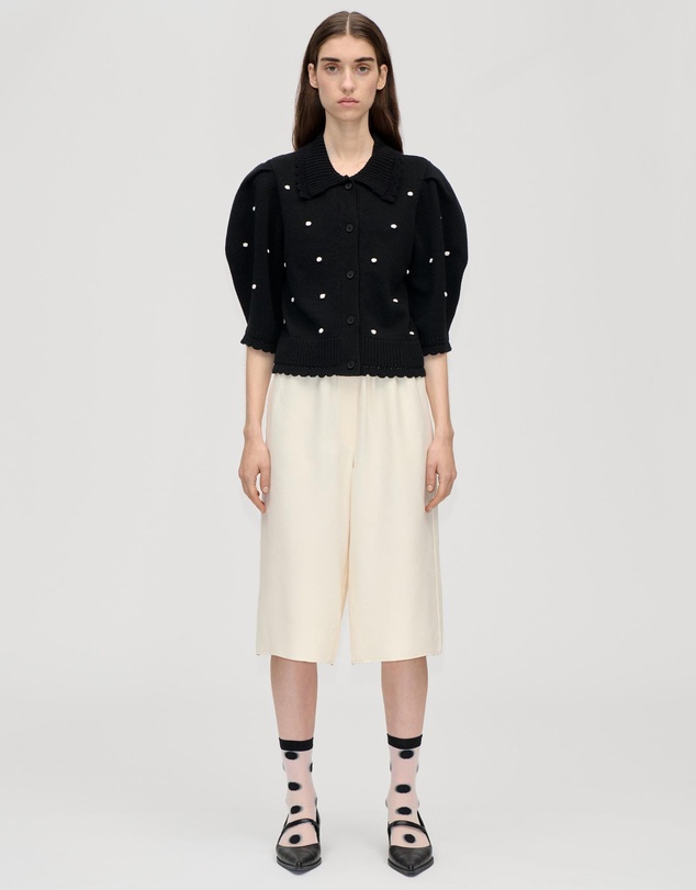 Stine Goya - Bobble Knit Polo Cardigan