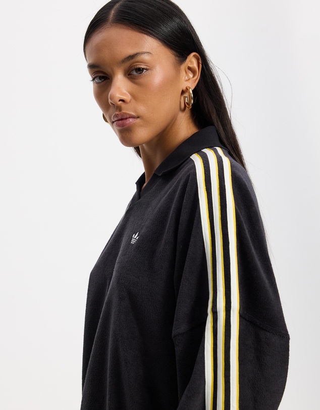 adidas Originals - Terry Towel V-Neck Long Sleeve Top