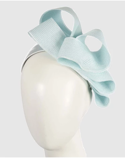 Max Alexander - Large Loops Blue Racing Fascinator
