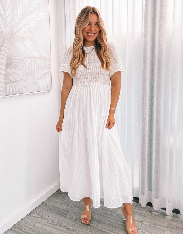 Esther & Co - Iolana Dress - White