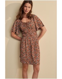 NEXT - Short Sleeve Tie Front Jersey Mini Dress