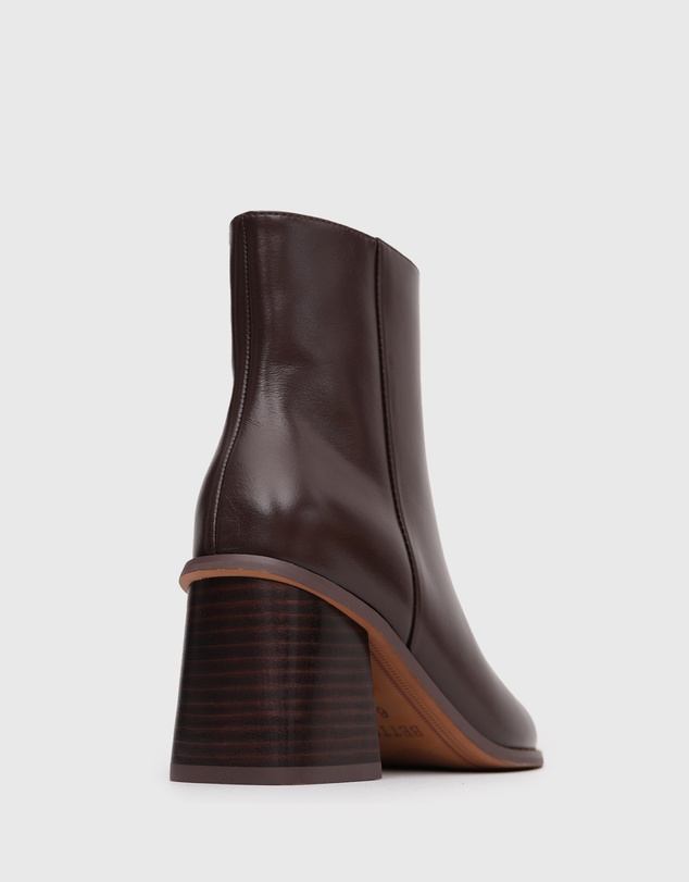 Betts - Danger Leather Pointed Ankle Boots