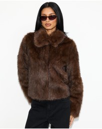 Dazie - Valeria Faux Fur Coat