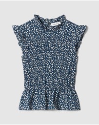 & Other Stories - Smocked Frill Top